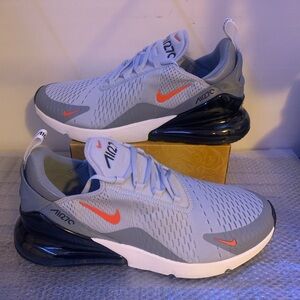 Nike Air Max 270 Grey Fog Team Orange DR8616-001 - Men’s Size 12